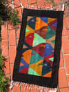 Modern abstract woven fish tapestry 