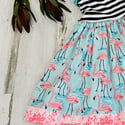 Striped Flamingo Tank Dress