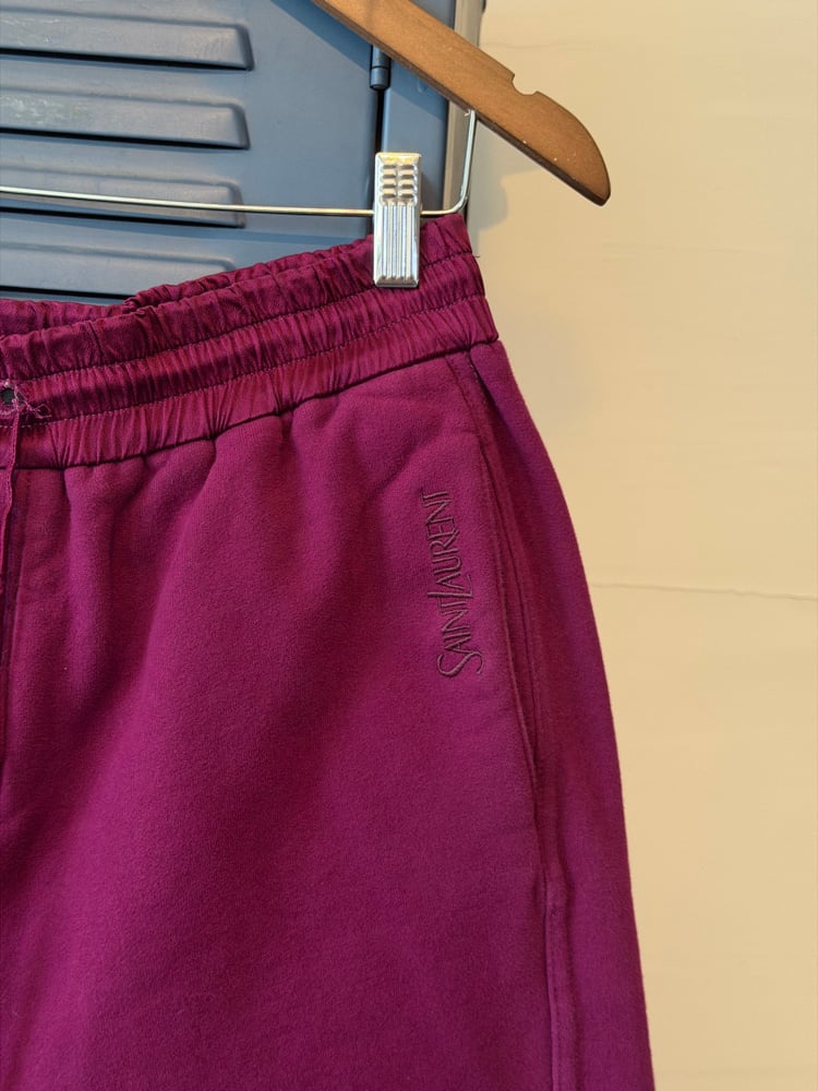 Image of Saint Laurent Fuchsia Sweatpants