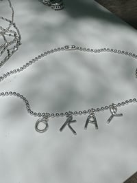 Image 3 of Alphabet Charm Necklace