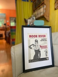 Image 2 of Moon River from Breakfast at Tiffany's, framed 1961 vintage sheet music
