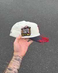 Image 3 of GREY BRIM CORDUROY TRI TONE  BOSTON RED SOX CUSTOM FITTED CAP