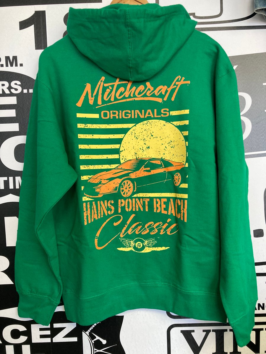 Image of Mitchcraft "Hains Point Beach" Green Hood