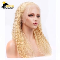 Image 4 of Transparent Frontal Wigs-613 Deep Wave 