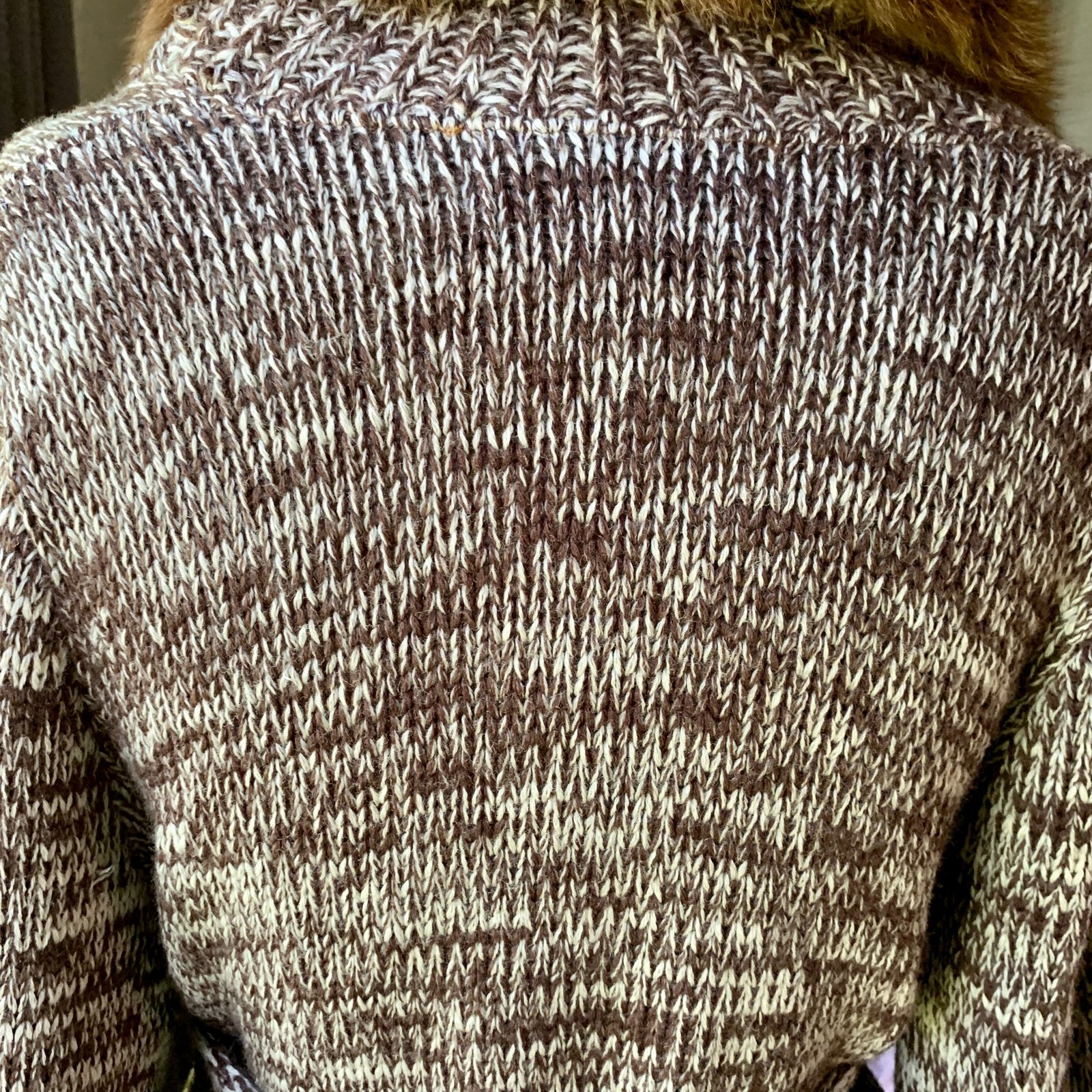 Calvin Klein Fox Fur Knit Cardigan Medium | PARPARIAN