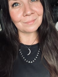 Image 8 of sterling silver moon with breathe inscription