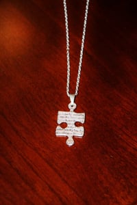 Image of AUTISM AWARENESS PENDANT WITH SILVER CHAIN