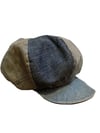 late 1960s denim patchwork cap