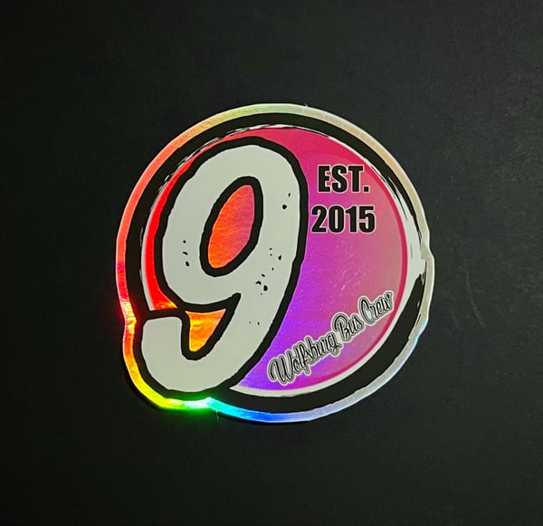 Image of WBC Limited Edition Holographic 9th Birthday Sticker 