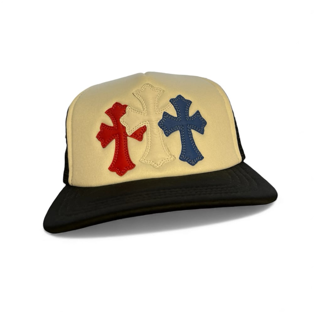 Image of Chrome Hearts Triple Cross Patch Hat