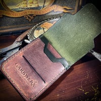 Image 2 of de Clisson Wallet - Brown & Olive