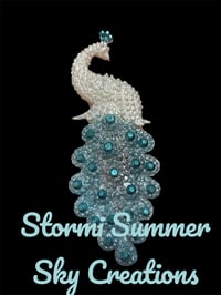 Image 3 of Peacock magnet or Broach