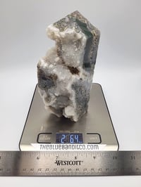 Image 4 of 2.64lb Moss Agate Druzy Rough Edge Natural Crystal Tower 