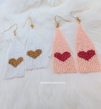 made to order heart fringe - choose your colors 