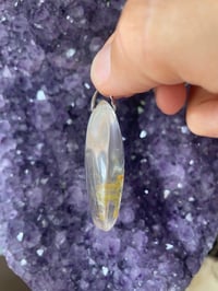 Image 3 of Clear Quartz And Rutile Pendant #1343