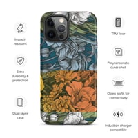 Image 15 of Art Nouveau Inspired Colorful Quartet Boho Hippie Floral Sketch Tough Case for iPhone®