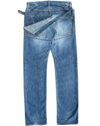Image 1 of Cabane de Zucca "Double Waist Bucket" Denim - 32.