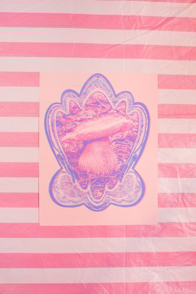 Image of King Bolete #1 Riso Print