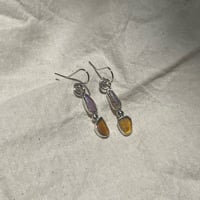 Image 2 of OPAL/AMBER RIDGE EARRINGS