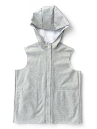 Image 1 of Grey Hooded Gilet Size 12
