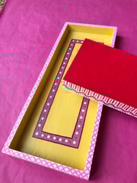 Image 2 of Set of two painted wood trays