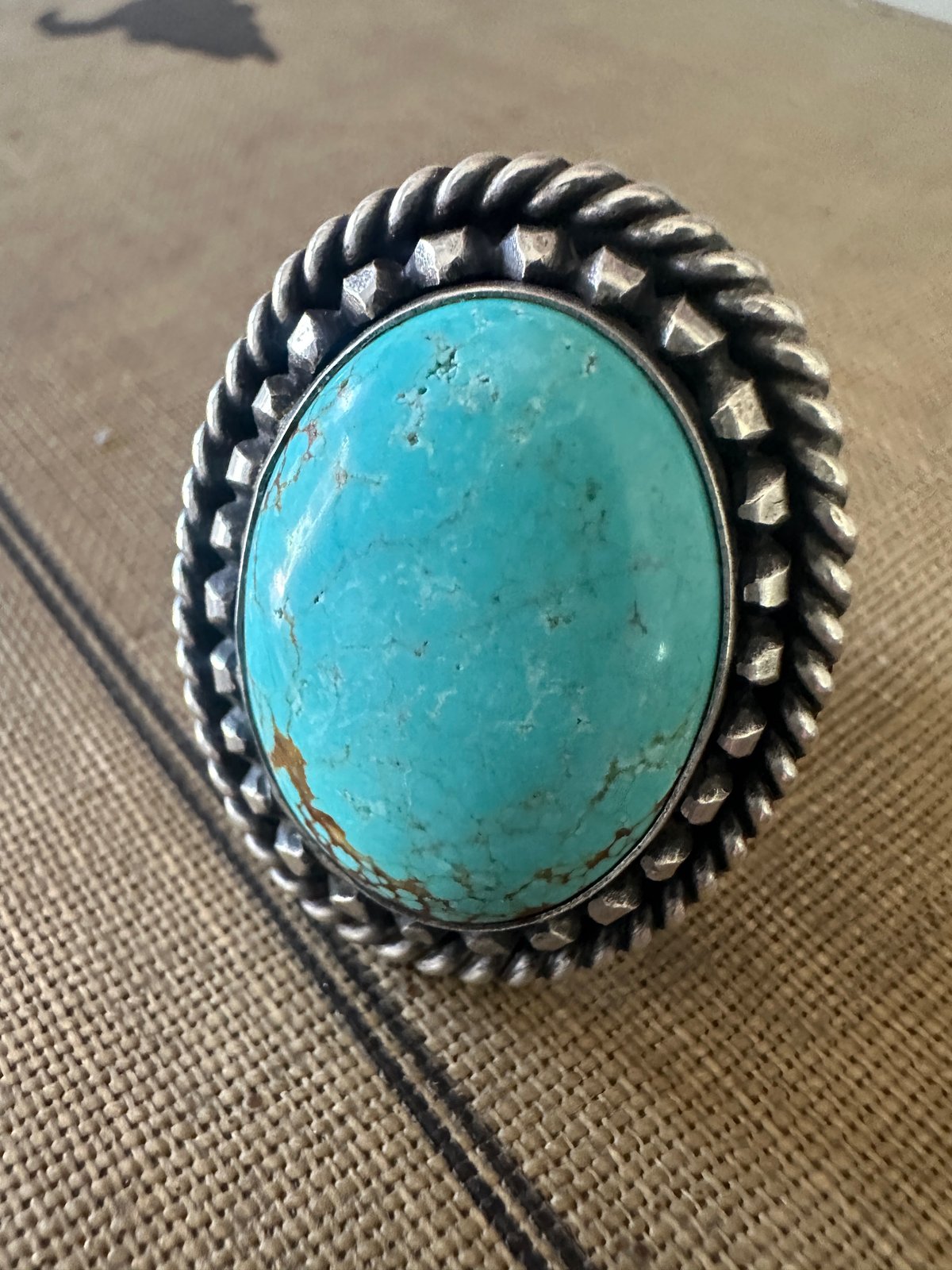 8 Turquoise Statement Ring size 11.5 | Sacred West by Justin
