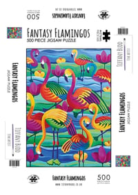 Fantasy Flamingos 500 piece Jigsaw