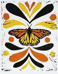 Bug Lino Print- butterfly