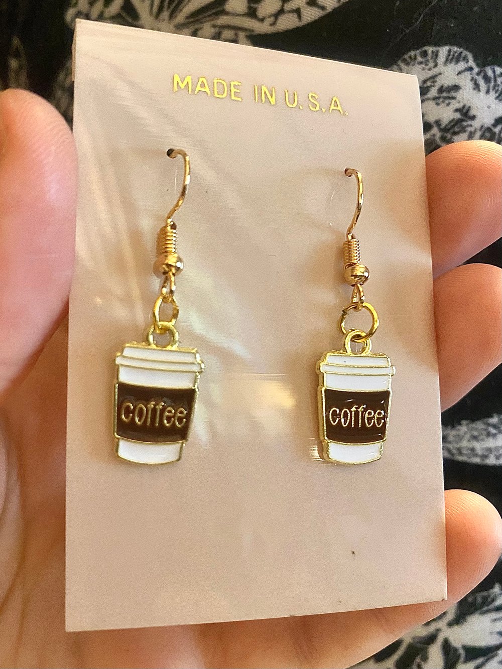 Image of Coffee Cup Earrings 