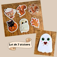 Image 1 of Lot 7 stickers d’automne 