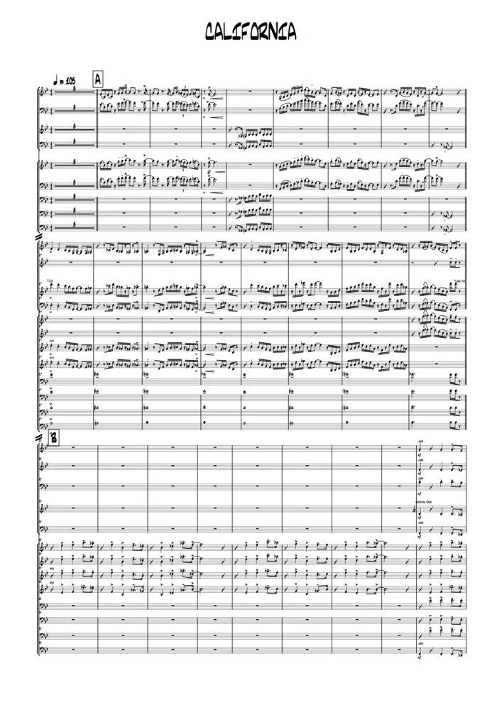 Image of California (full score and parts)