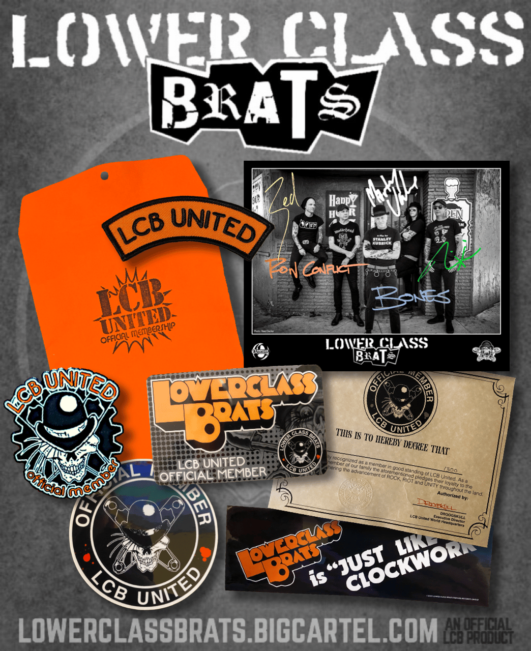 LCB UNITED PHASE TWO OFFICIAL MEMBERSHIP PACKAGE / LOWER CLASS BRATS