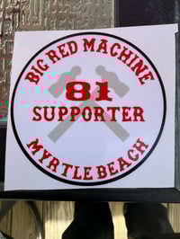 Big red machine support  sticker. Medium 