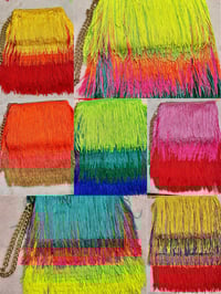 Image 1 of Fringe clutch bag