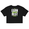 PA "Earn Your Rest" Black crop top