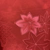 Antique Silk Haori (Cherry Red Maple Leaf)