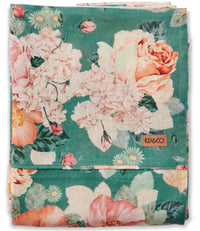 Image 1 of Kip & Co Peony Sage Linen Queen Flat Sheet 