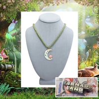 Image 1 of Cottage Moon + Spiral Chainmaille Necklace