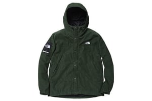 Image of SUPREME 2012 F/W NORTH FACE CORDUROY MOUNTAIN SHELL JACKET M WAXED FOREST GREEN
