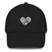 Image of Heart Bandaid Hat - Black / White