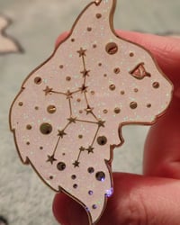 Image 5 of constellation cat enamel pins 