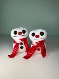 Image 1 of Minky Weighted Snowmen 
