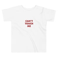Image 1 of Autism Awareness T-Shirt for Kids - Embroidered White Shirt - Can't Touch Me Design