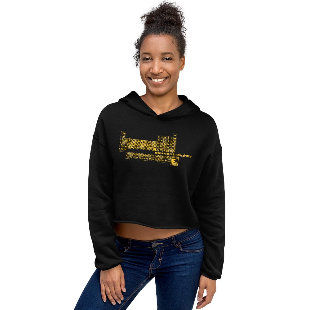 E80 Retro Logo Crop Hoodie