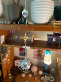 Image 2 of Space Ships & Disco Balls Sun Catcher 