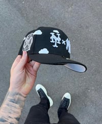 Image 1 of PARTLY CLOUDY  METS x YANKEES SUBWAY SERIES CUSTOM FITTED CAP
