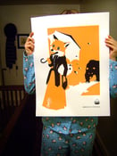 Image of Margaret, the Not-So-Wily Fox. Screen Print Poster.