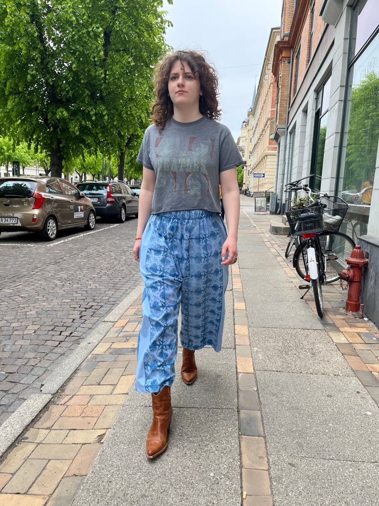 Image of Oversize pants blue batik  (xs-xxl))