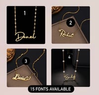 Image 1 of Customized Stainless Steel Necklace (3 Colors Available)