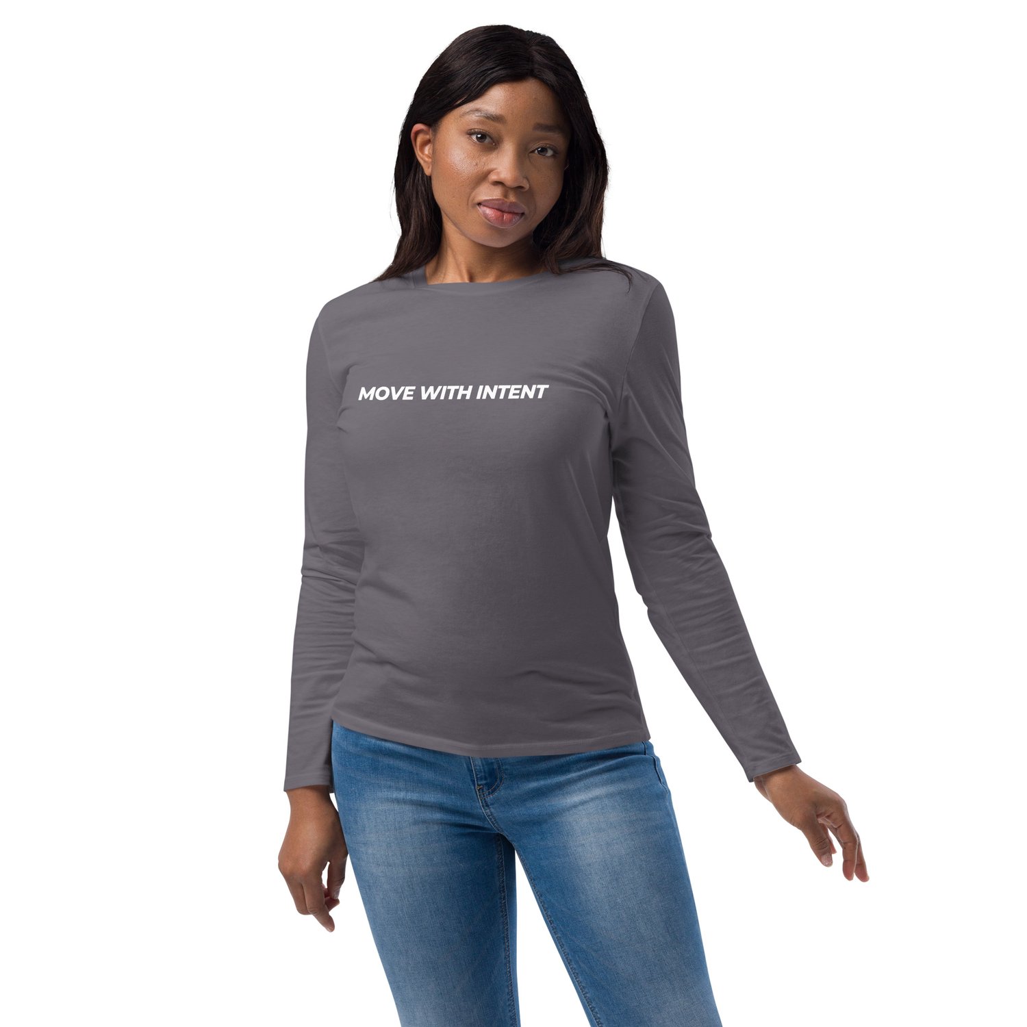 Image of Move With Intent Unisex Long Sleeve Shirt